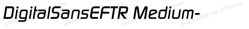 DigitalSansEFTR Medium字体转换